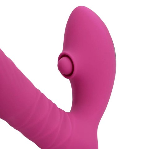 Thrusting and Tapping Vibrator - Powerful Pink SHOTS