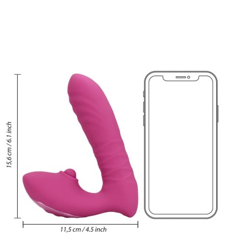 Thrusting and Tapping Vibrator - Powerful Pink SHOTS