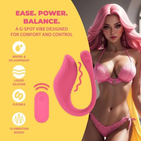 Vibrating G-Spot Vibe with Remote Control - Pink SHOTS