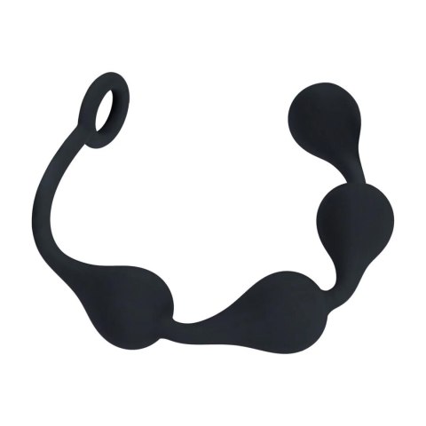 Waterdrop Silicone Anal Balls -M - 30mm - Black SHOTS