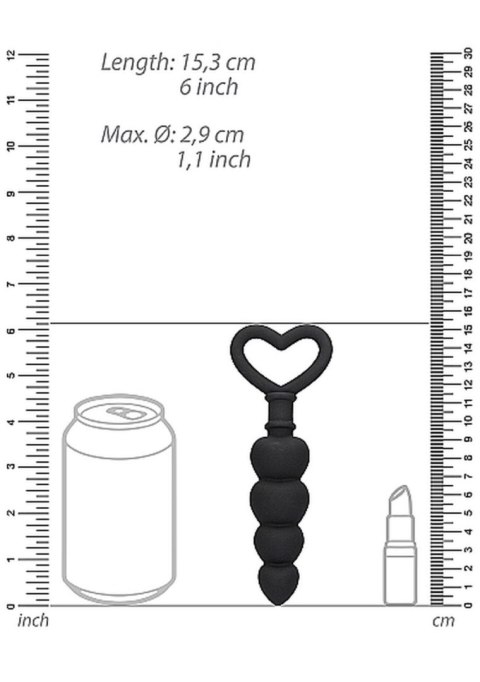 Anal Love Beads - Black SHOTS