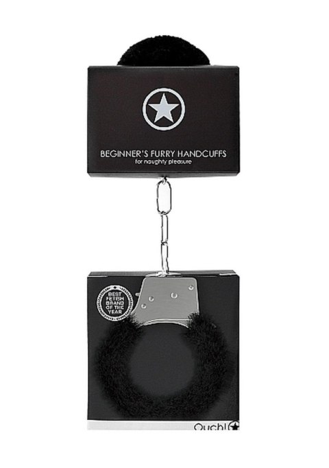 Beginner""s Handcuffs Furry - Black SHOTS