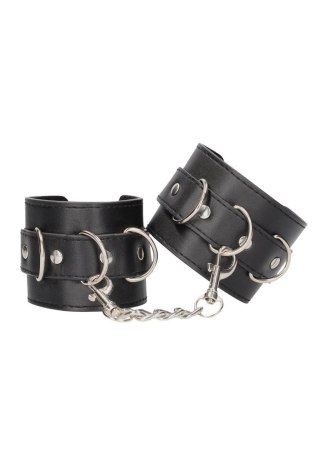 Bonded Leather Hand or Ankle Cuffs - With Adjustable Straps SHOTS