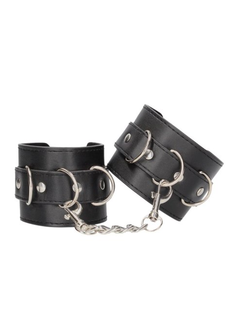 Bonded Leather Hand or Ankle Cuffs - With Adjustable Straps SHOTS