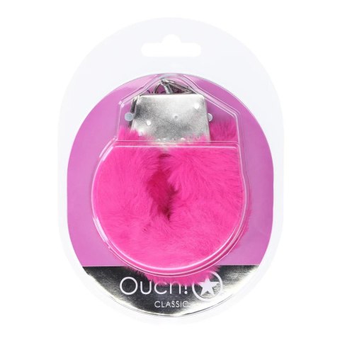 Classic Fluffy Handcuffs - Pink SHOTS