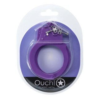 Classic Metal Handcuffs - Purple SHOTS