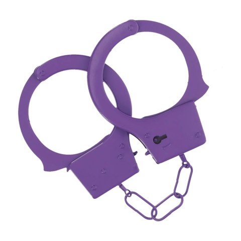 Classic Metal Handcuffs - Purple SHOTS