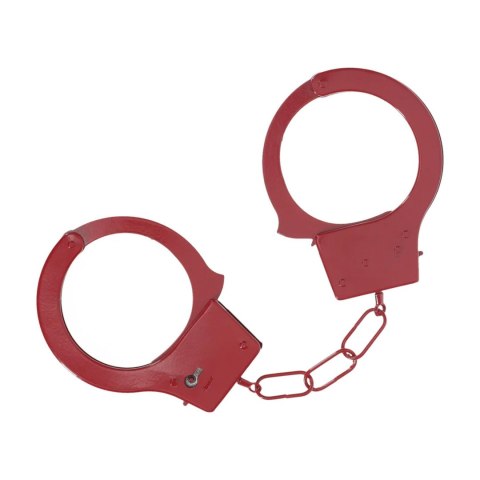 Classic Metal Handcuffs - Red SHOTS