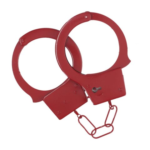 Classic Metal Handcuffs - Red SHOTS