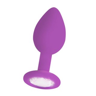 Diamond Butt Plug - Regular purple SHOTS