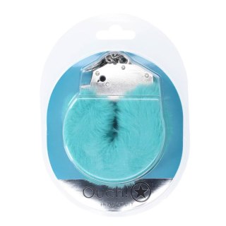 Heavy-duty Fluffy Handcuffs - Blue SHOTS