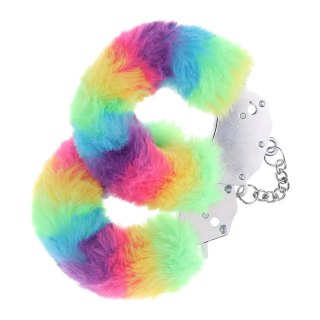 Heavy-duty Fluffy Handcuffs - Multicolor 1 SHOTS