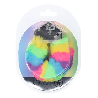 Heavy-duty Fluffy Handcuffs - Multicolor 1 SHOTS