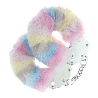 Heavy-duty Fluffy Handcuffs - Multicolor 2 SHOTS