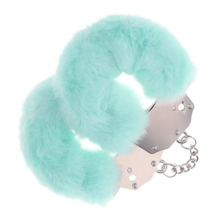 Heavy-duty Fluffy Handcuffs - Powder Green SHOTS