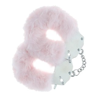 Heavy-duty Fluffy Handcuffs - Powder Pink SHOTS