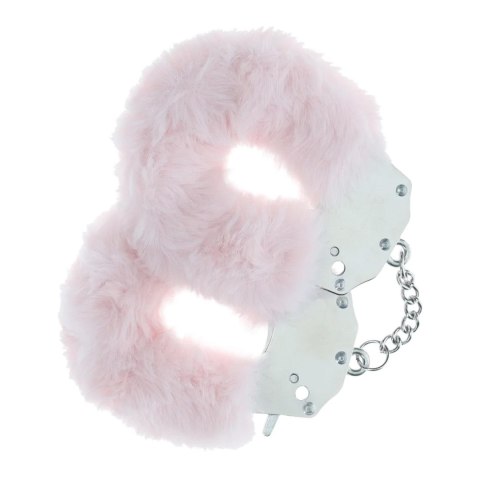 Heavy-duty Fluffy Handcuffs - Powder Pink SHOTS