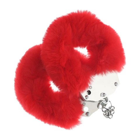 Heavy-duty Fluffy Handcuffs - Red SHOTS