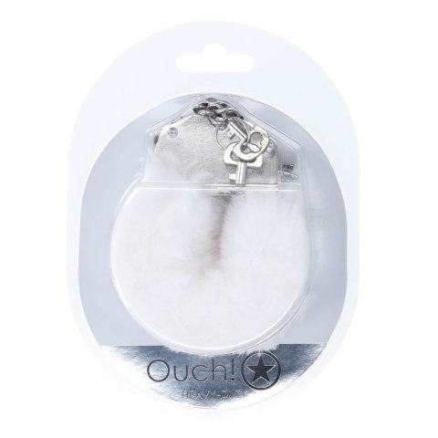Heavy-duty Fluffy Handcuffs - White SHOTS