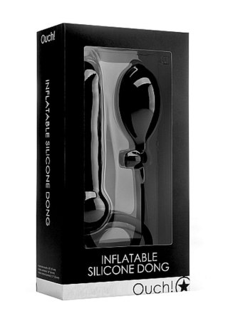Inflatable Silicone Dong - Black SHOTS
