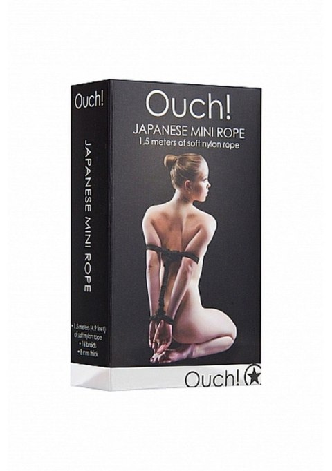 Japanese Mini Rope - 1,5m - Black SHOTS