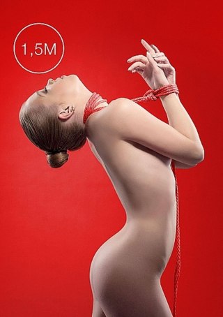 Kinbaku Mini Rope - 1,5m - Red SHOTS