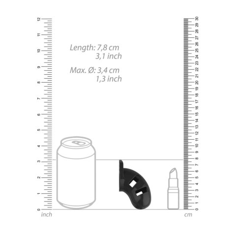 Model 13 Chastity Cock Cage Black - 6,5 cm SHOTS