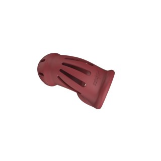 Model 28 - Ultra Soft Silicone Chastity Cage - Red SHOTS