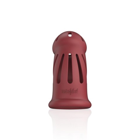 Model 28 - Ultra Soft Silicone Chastity Cage - Red SHOTS