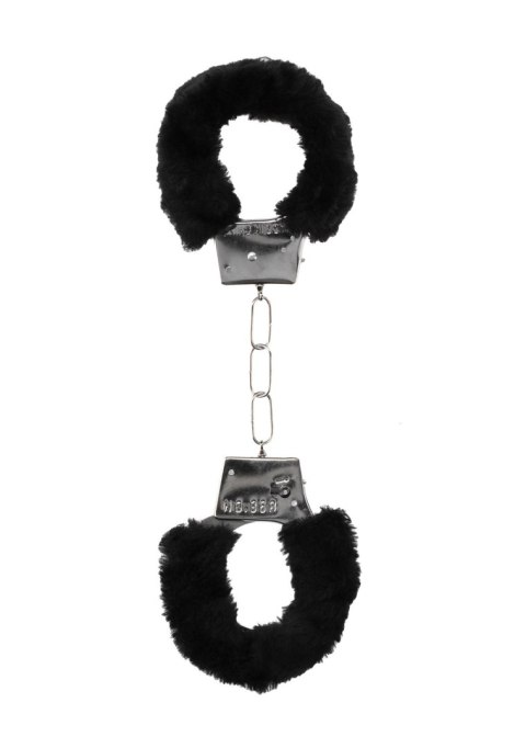 Pleasure Furry Hand Cuffs - With Quick-Release Button SHOTS