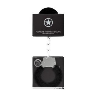 Pleasure Handcuffs Furry Black SHOTS