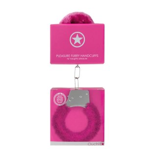 Pleasure Handcuffs Furry Pink SHOTS