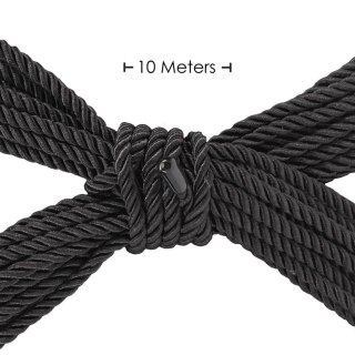 Polyester Bondage Rope - 10 m - Black SHOTS