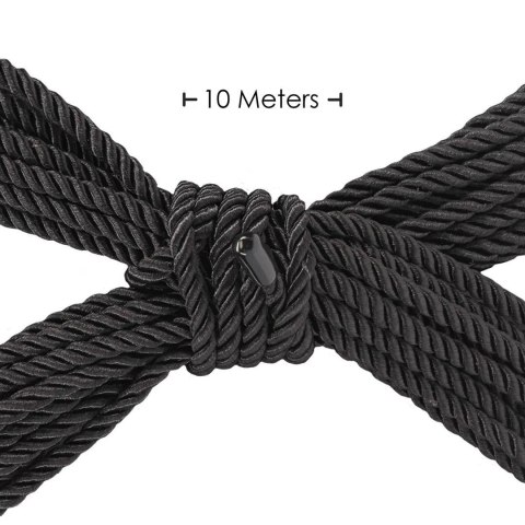 Polyester Bondage Rope - 10 m - Black SHOTS