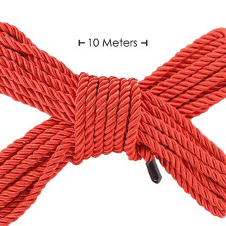 Polyester Bondage Rope - 32.8 ft / 10 m - Red SHOTS