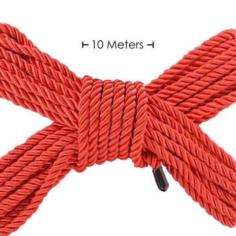 Polyester Bondage Rope - 32.8 ft / 10 m - Red SHOTS