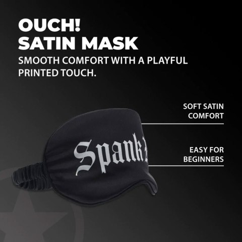 Spank Me - Printed Satin Mask SHOTS