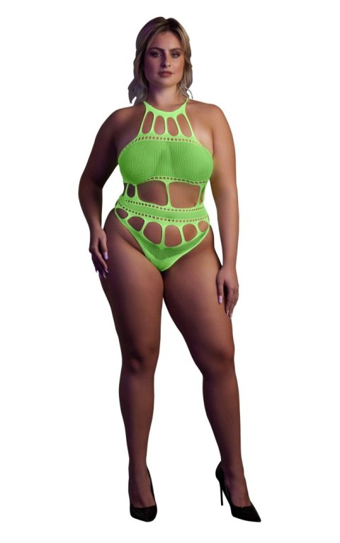 Body with Grecian Neckline - Neon Green - XL/XXXXL SHOTS