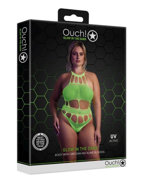 Body with Grecian Neckline - Neon Green - XL/XXXXL SHOTS