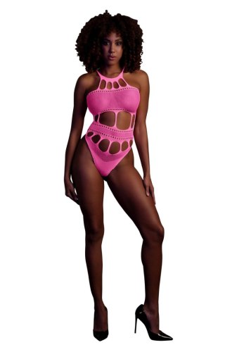 Body with Grecian Neckline - Neon Pink - XS/XL SHOTS