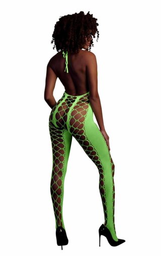 Bodystocking with Halterneck - Green - XS/XL SHOTS