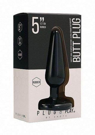 Butt Plug - Basic - 5 Inch - Black SHOTS
