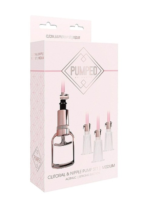 Clitoral & Nipple Pump Set Medium - Rose Gold SHOTS