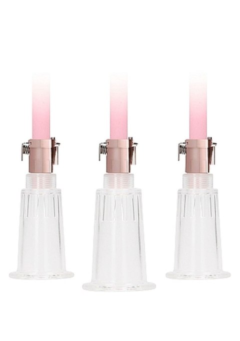 Clitoral & Nipple Pump Set Medium - Rose Gold SHOTS