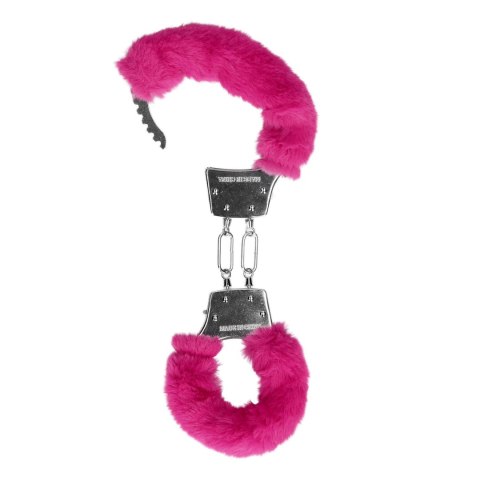 Furry Metal Hand Cuffs - Pink SHOTS