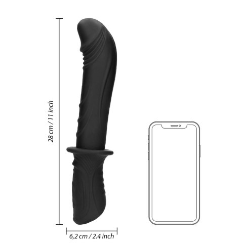 Hand Held Vibrating Sex Machine - Black SHOTS