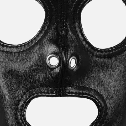 Mask with Brown Ponytail - Black SHOTS