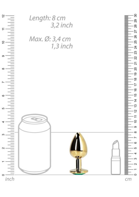 Round Gem Butt Plug - Medium SHOTS