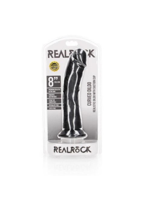 Curved Realistic Dildo with Suction Cup - 8""""/ 20,5 cm SHOTS