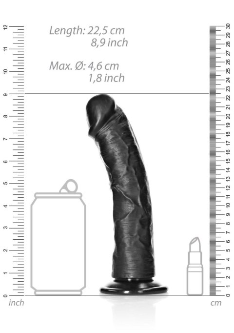 Curved Realistic Dildo with Suction Cup - 8""""/ 20,5 cm SHOTS